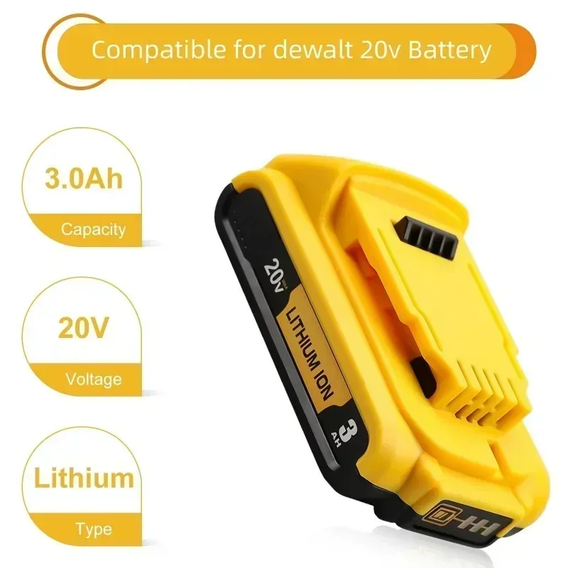 Сменный литиевый аккумулятор 20 В 3 0 Ач DCB201 для DeWalt MAX DCB184 DCB200 DCB182 DCB180 DCB181 DCB206 L50