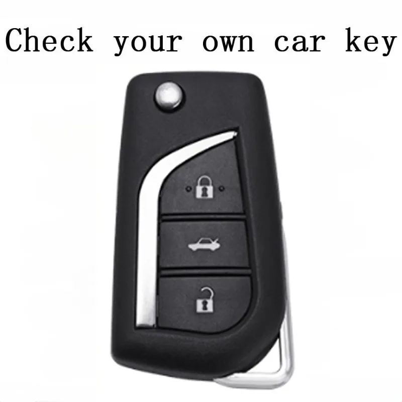 Фото Автомобильный флип-чехол из ТПУ для Toyota Auris Corolla Avensis Verso Yaris Aygo Scion TC IM Camry RAV4 Forturner Hilux, аксессуары №2