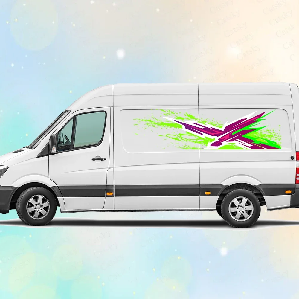 X-полосатый гоночный узор наклейка на кузов автомобиля аниме Itasha виниловая