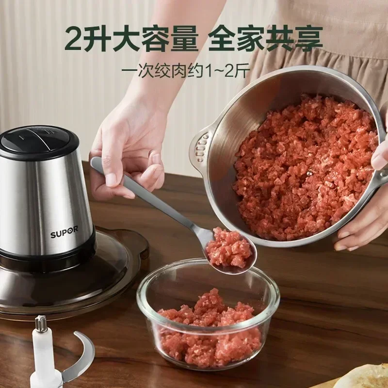 220Vleesmolen Многофункциональный смеситель Koken Machine Automatische Huishoudelijke Elektrische Vlees Mixer