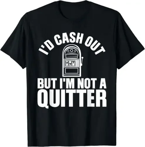 НОВАЯ ОГРАНИЧЕННАЯ забавная футболка для казино мужчин и женщин игроков с