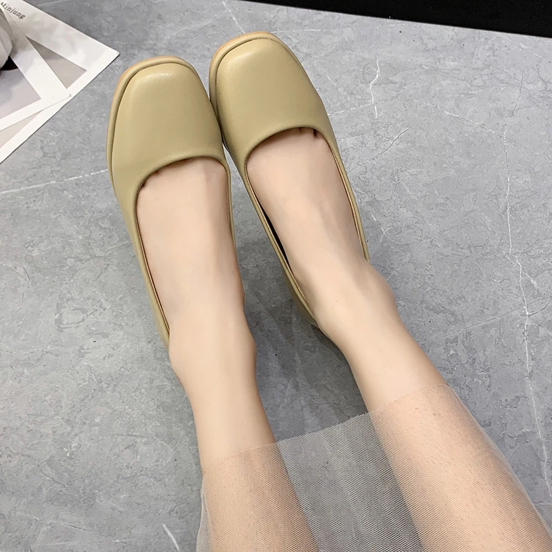 

2022 Spring Women Classic Pumps Slip On Shoes Ladies Elegant Thick Heel Female High Quality Shallow Party Shoes sandalias mujer