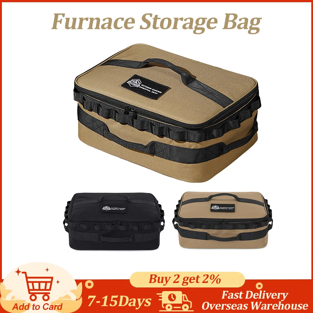 

900D Oxford Cloth Camping Stove Storage Bag Portable Travel Tool Bag Waterproof Adjustable Compartment for IGT Stove