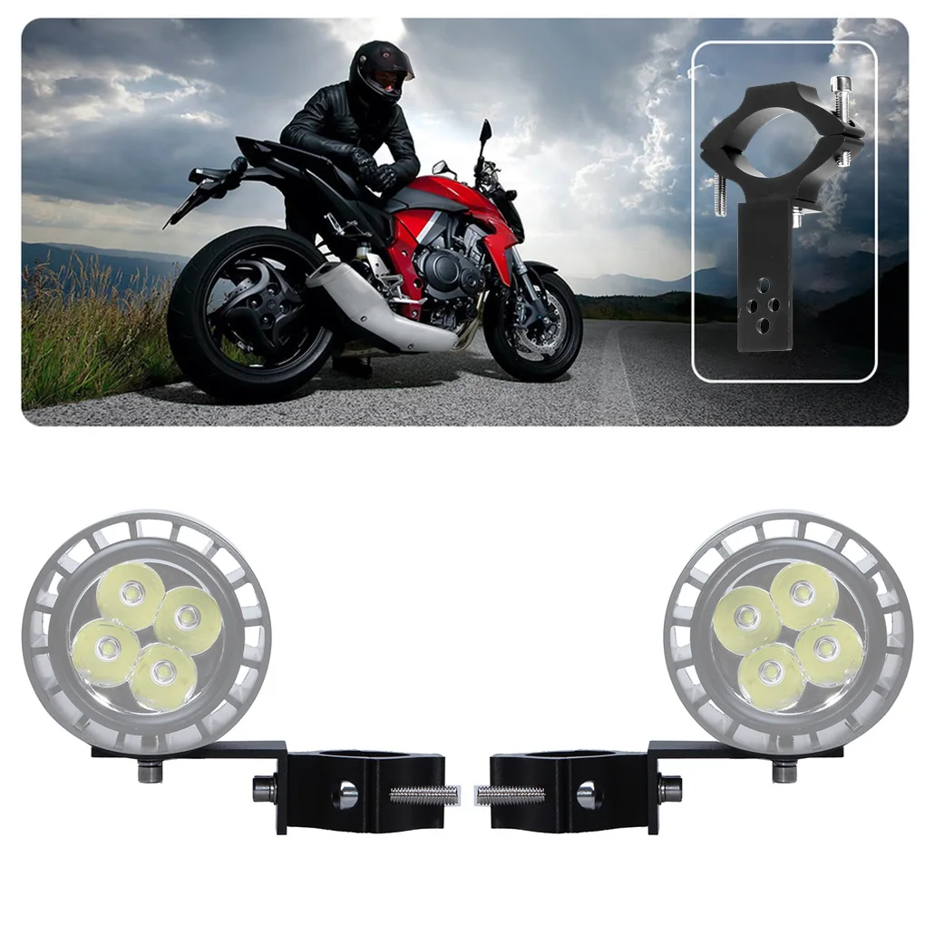 

2 шт. набор кронштейнов для поворотных светильник, металлический сигнальный фонарь, крепление для мотоцикла, держатель для указателей поворота