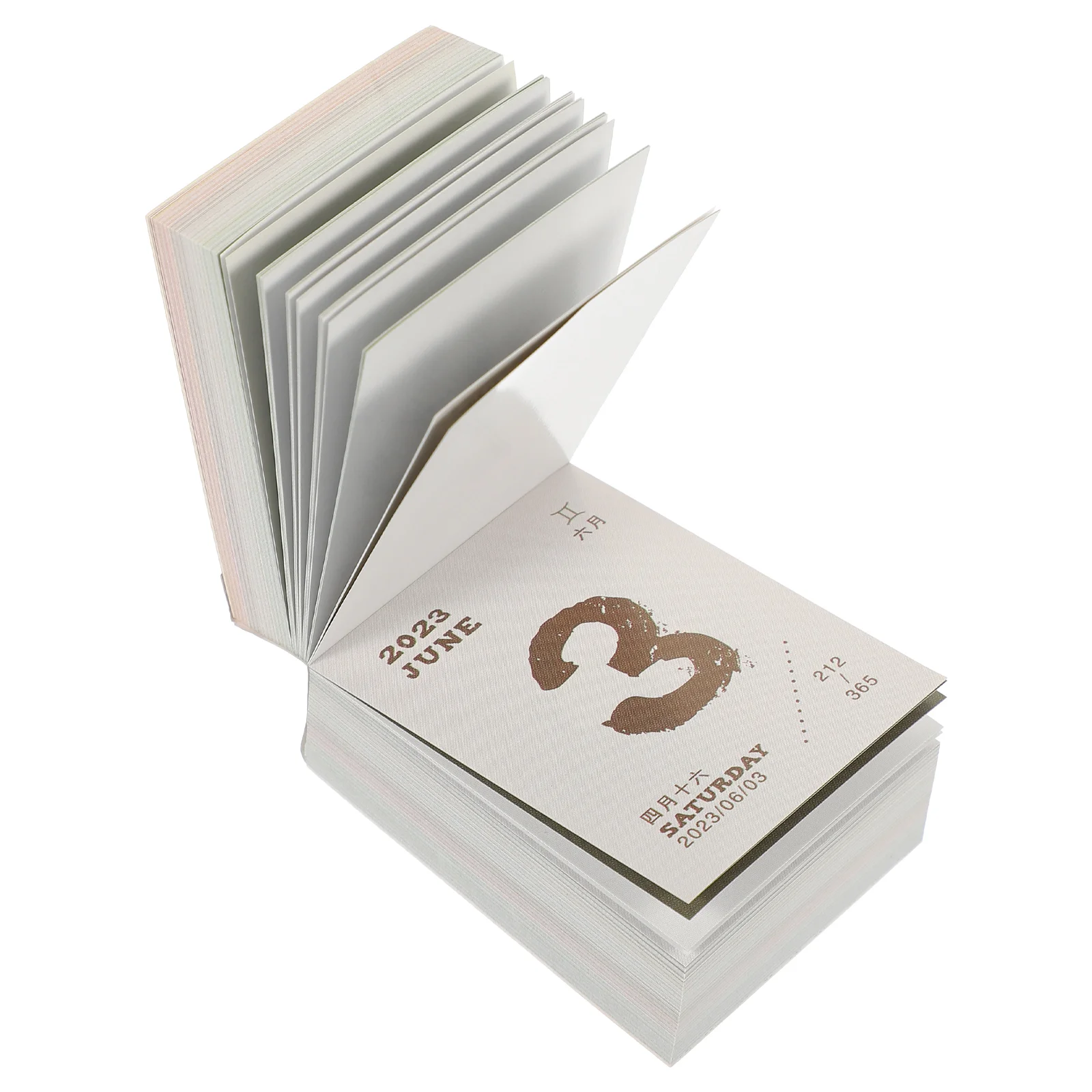 

Calendar Mini Office Desk Tearable Desktop Paper Planner Chinese Planning Decoration Daily Auspicious Tiny Day Table Fengshui