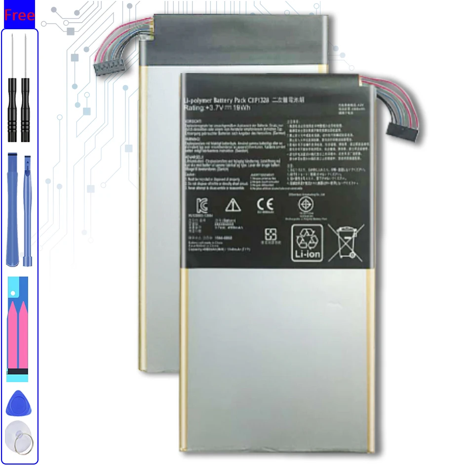 

Tablet Battery C11P1328 4980mAh For Asus Transformer PAD TF103C TF103CX TF103CG K010 K018 with Track Code