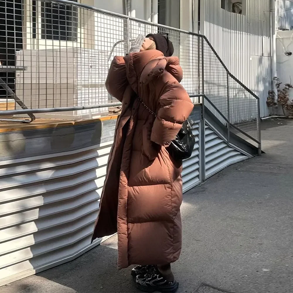 Зимние пальто для женщин новинка 2024 теплое длинное хлопковое высококачественное