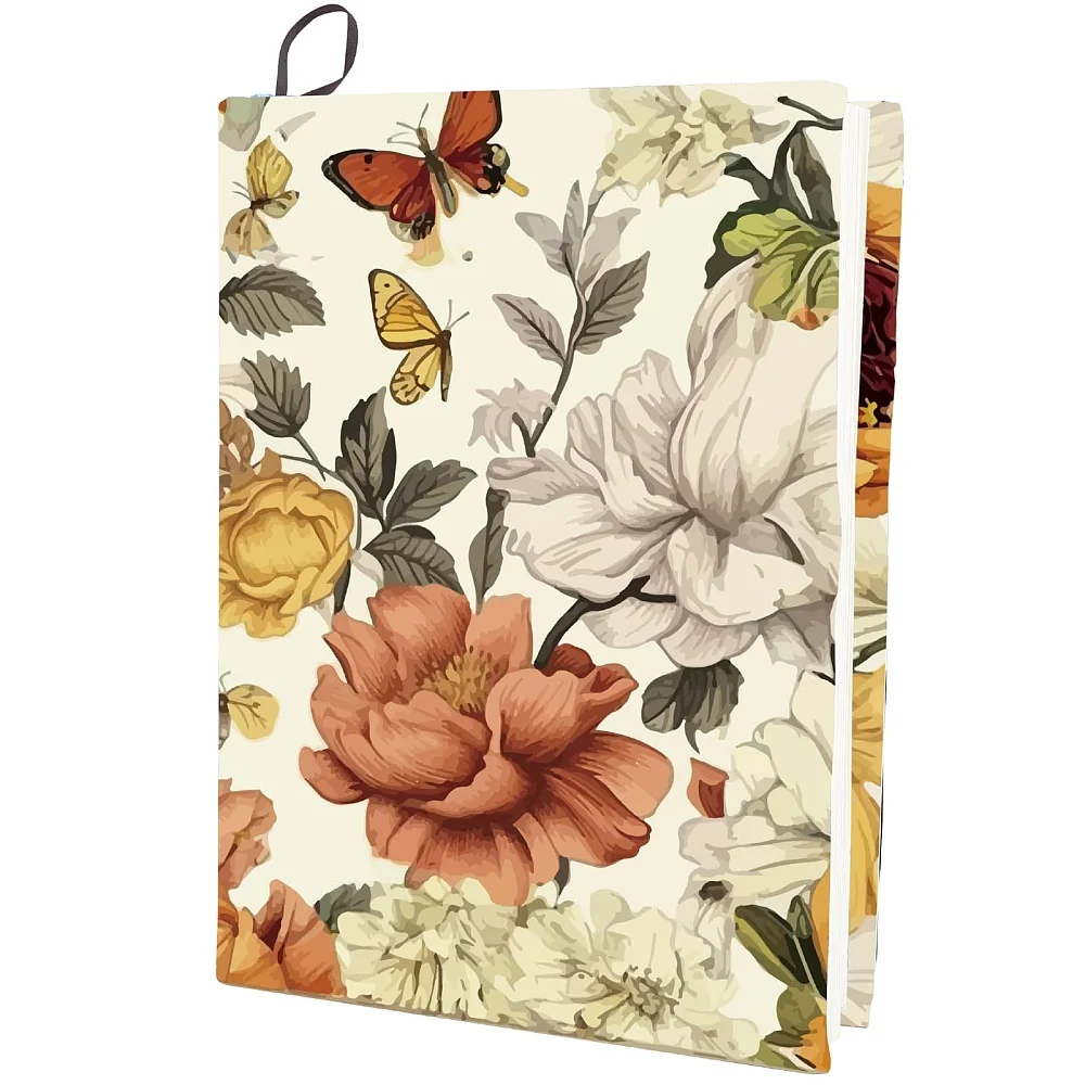 

Эластичная обложка для книги, цветок, полиэстер