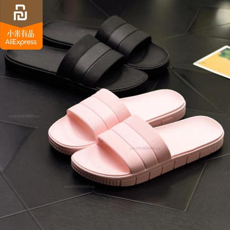 

Шлепанцы youpin mijia для мужчин и женщин, Нескользящие сандалии и тапочки для душа, пластиковые, мягкая подошва, толстая подошва