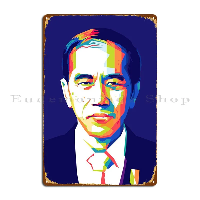 Металлический знак Joko dowdo, заржавеющий стиль, обычный стиль, эмблема, плакат Металлический знак Joko dowdo, заржавеющий стиль, обычный стиль, эмблема, плакат