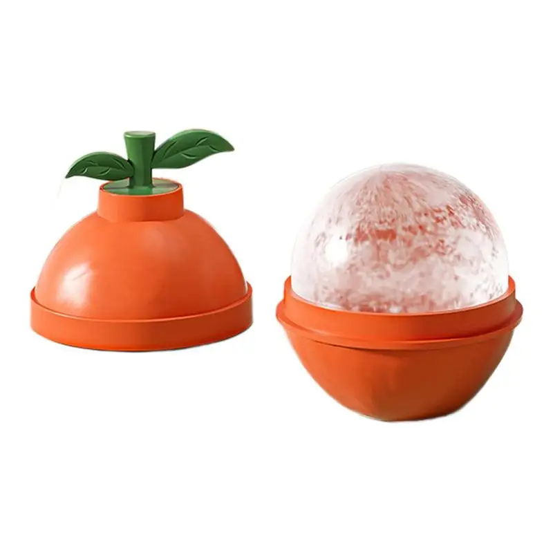 

Ice Ball Maker Mold Orange Shaped Ice Molds For Whiskey Silicone Molds For DIY Making Ice Chilling Cocktail Whiskey Tea Coffee