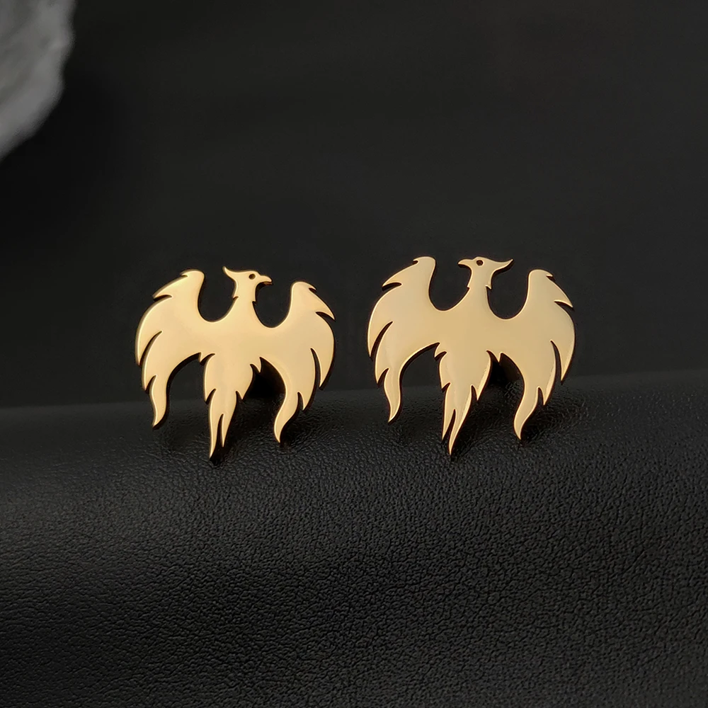 

Stainless Steel Men Cufflinks Vintage Phoenix Twins Shirt Cufflinks Wedding Best Man Husband Father's Day Gift Wholesale Jewelry