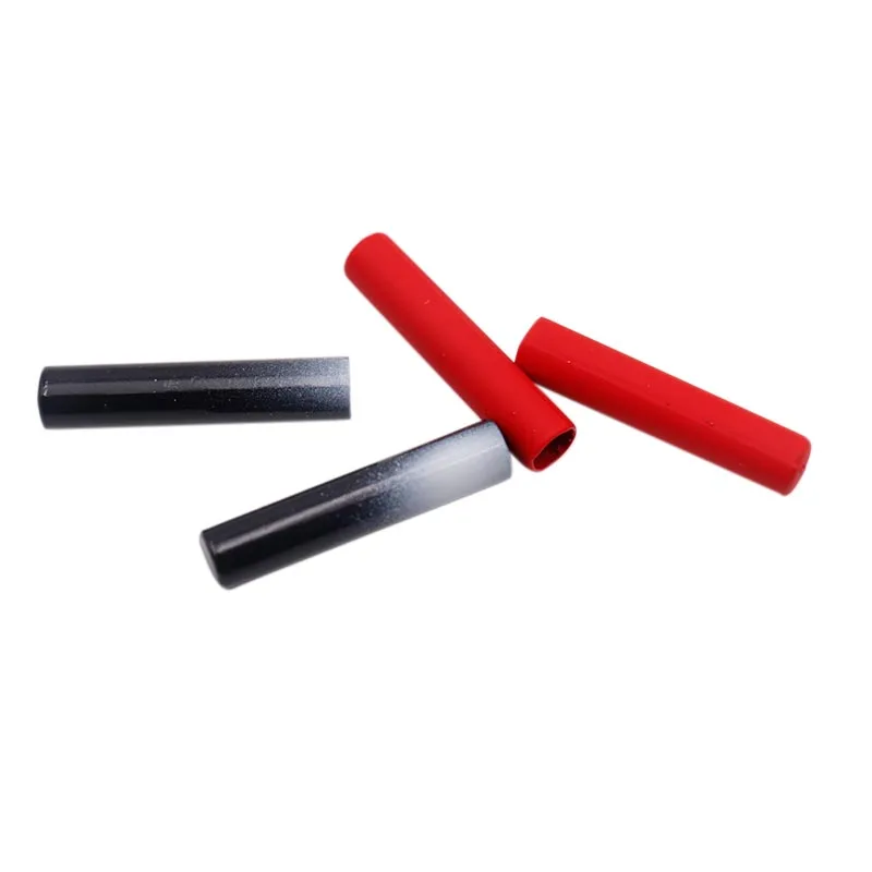 100pcs Wholesale Coolstring Metal Aglets 24.5*5MM Canvas Boot Sneaker Lacet Decorative Tips Red/Black Spray Painted Rope Heads