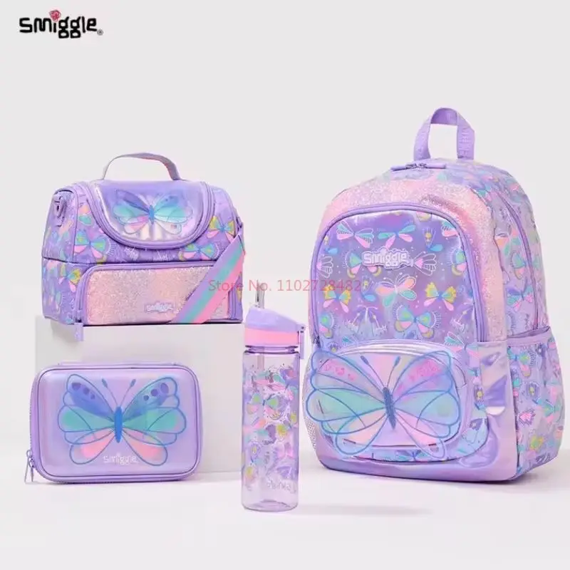 Новый австралийский Оригинальный рюкзак Smiggle для девочек фиолетовый женский