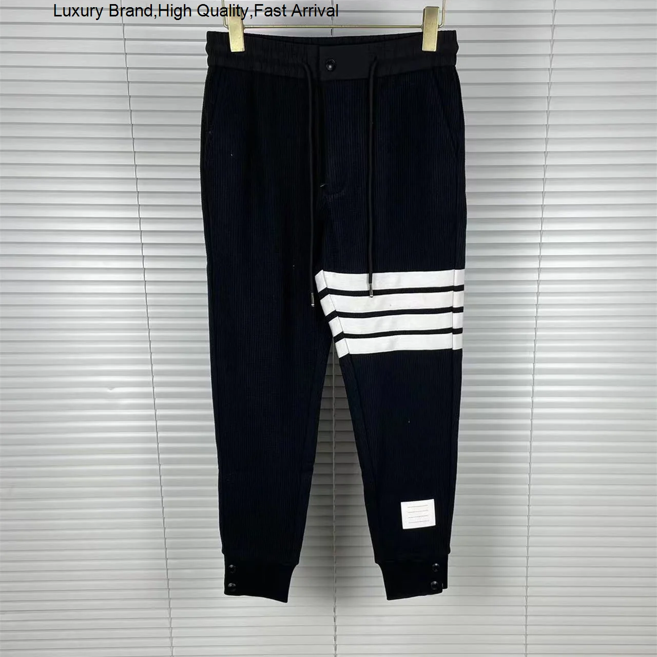 High-end Fashion Women's Brand Sweatpants Original Stripes Design Men's Luxury Famous Unisex High Quality Long Pants