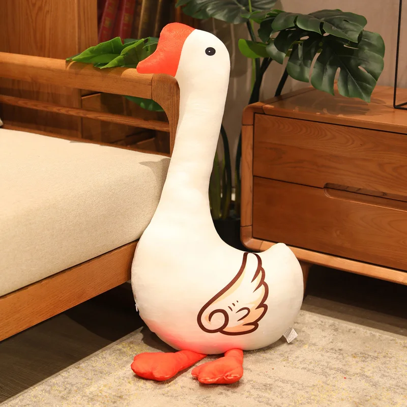 

70cm big white goose plush toy kawaii animal goose pillow padded cushion children girl birthday new year gift room decoration