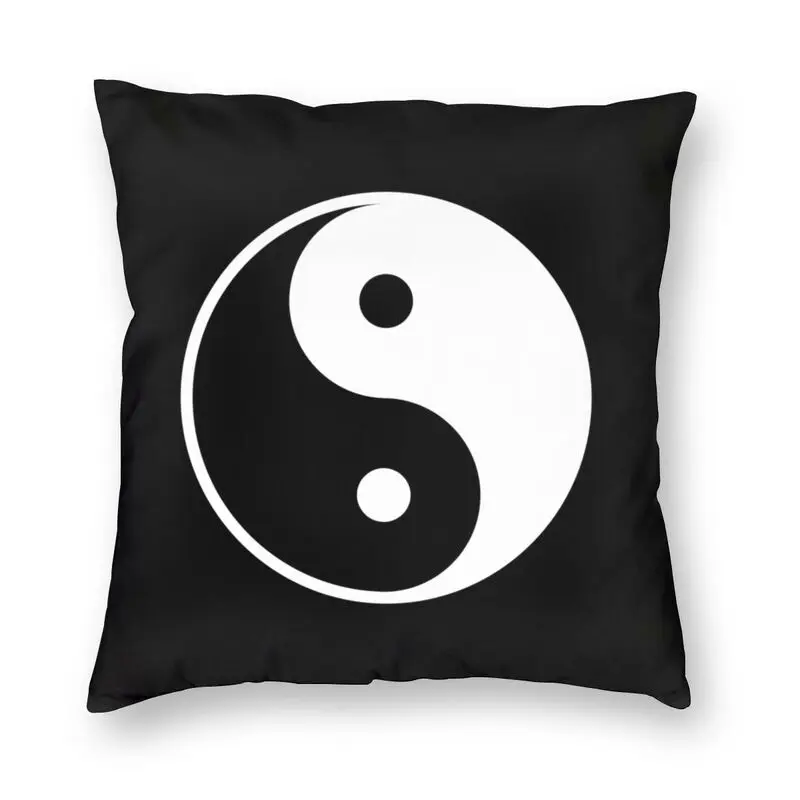 

Yin Yang Symbol Throw Pillow Cover Home Decorative Square Peace Serenity Harmony Cushion Cover 45x45 Pillowcase for Living Room