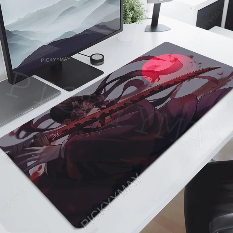 

Demon Slayer Mouse Pad Gamer Mousepads Mouse Mat Large Keyboard Mat Desk Mats XXL Big Gaming Mousepad Anime Kimetsu no Yaiba