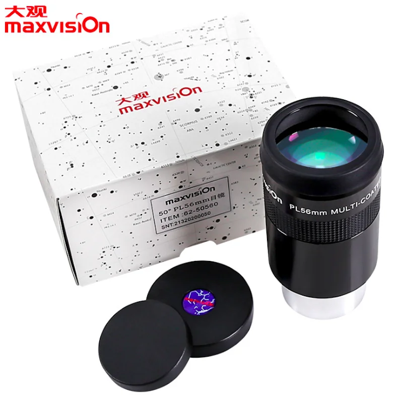 

Maxvision 50 degree 2 inch PL56 mm parfocal eyepiece multi-coated astronomical telescope accessories