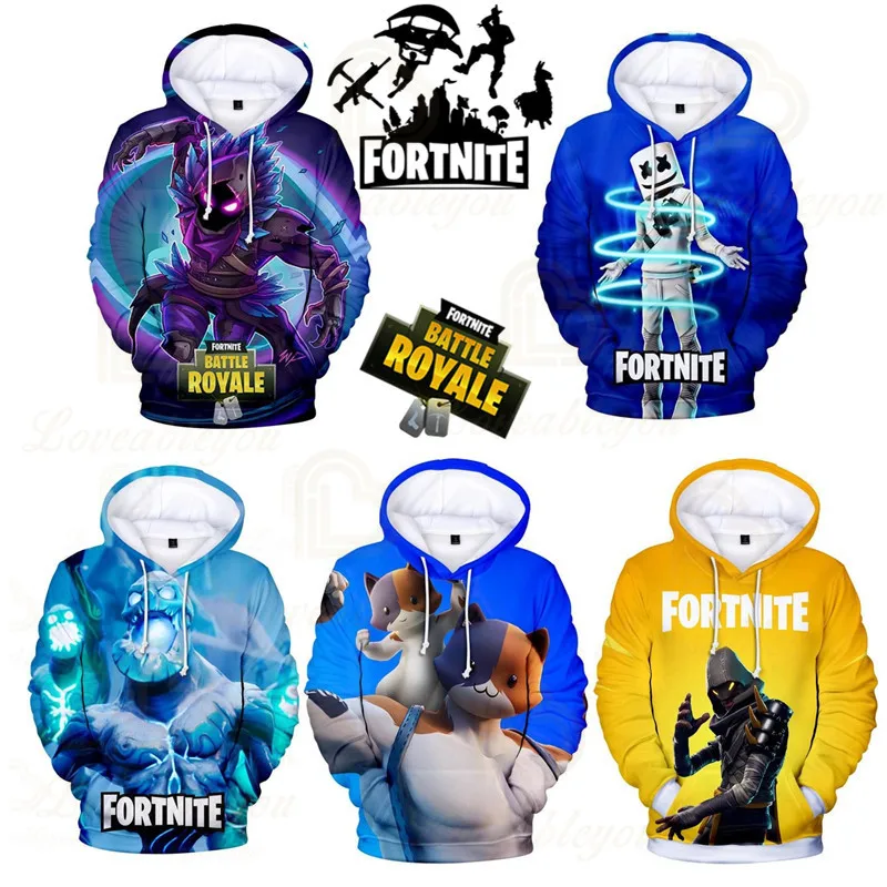 

Fortnite Men and Women Anime Battle Royale Hoodie Birthday Gift Boys Girls 3D Victory Thin Hoodie Hero Hoodie Kids Game