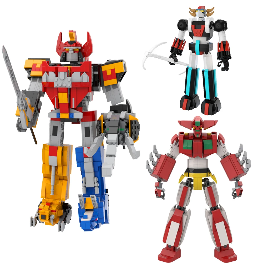 Игрушка-робот MOC морфинированная энергия дальномер строительные блоки динозавр