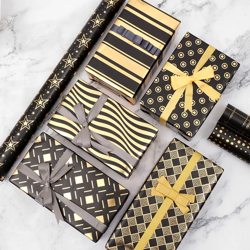 8 шт. новая горячая штамповка упаковочная бумага день рождения Рождество