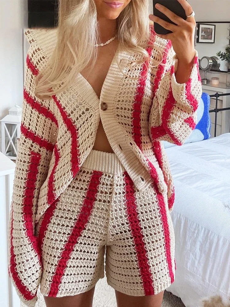 Осень 2022 вязаный женский кардиган Gitana с длинным рукавом свободный свитер в