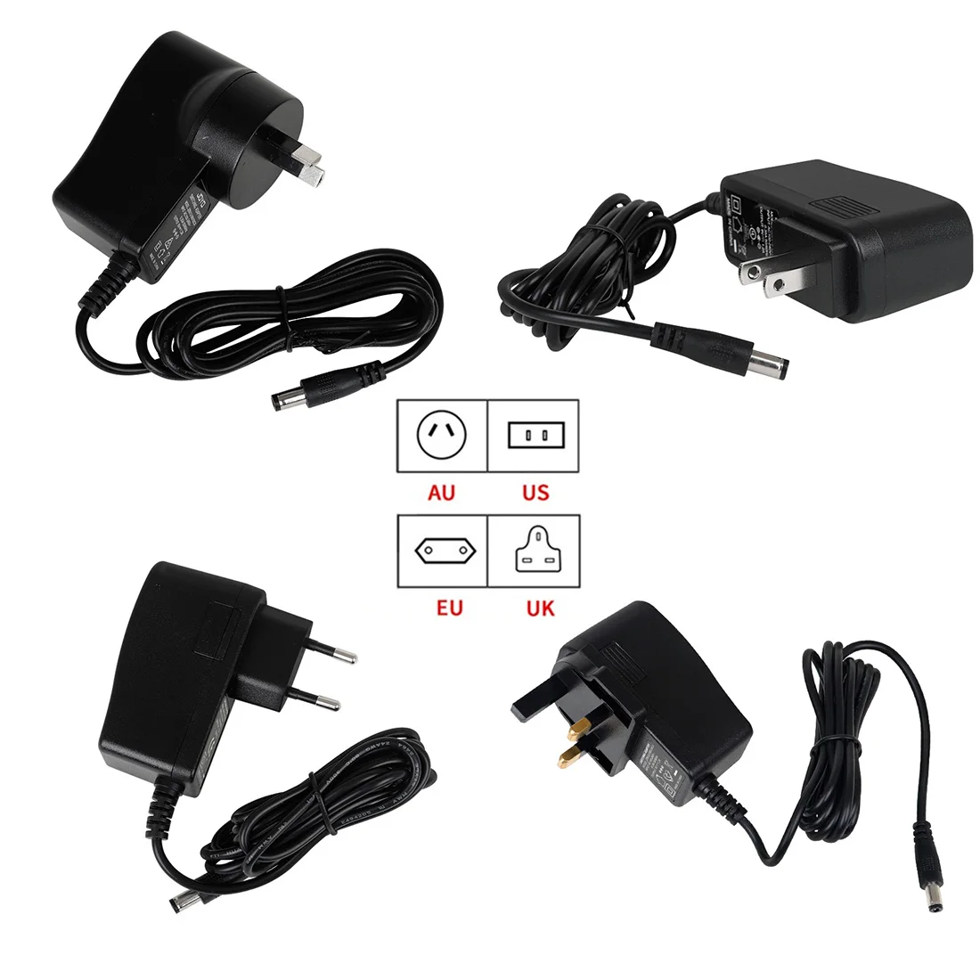 

Universal Power Plug Suitable for Guitar Effectors Amplifer European Standard Power Plug EU/AU/US/UK Plug Guitar Accessories