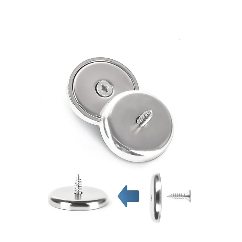 Магнитный блок с потайным отверстием и нержавеющими винтами |