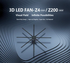 Image for 150cm 3D Holographic Fan Projection Wall-mounted W 