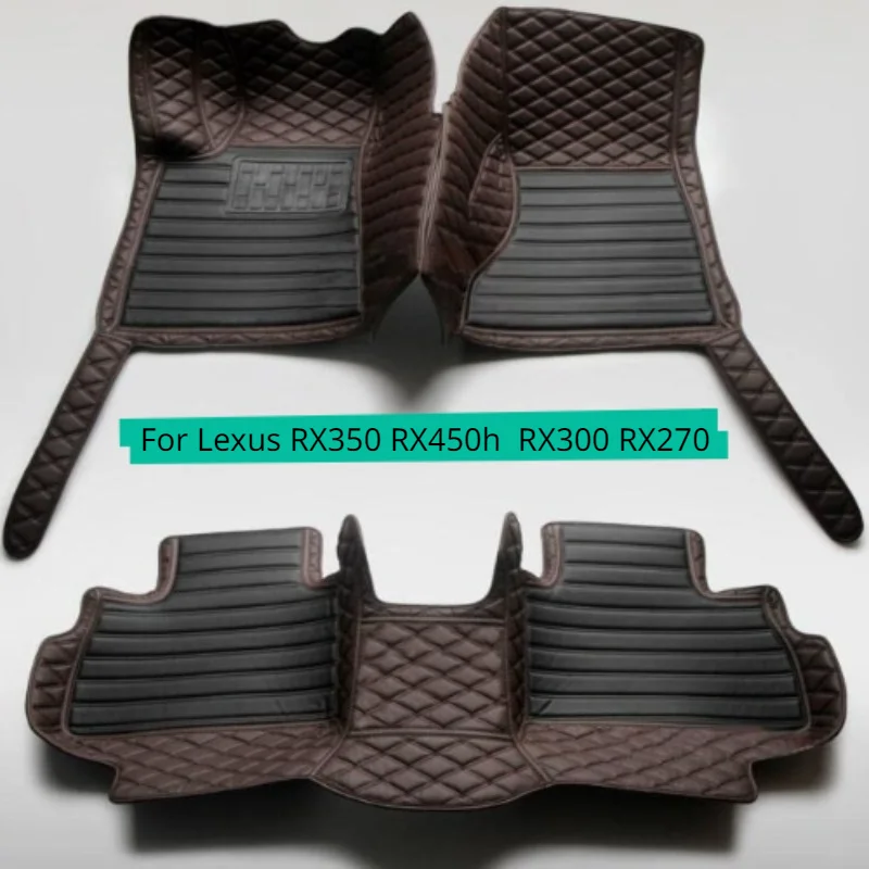 

Car Floor Mats for Lexus RX350 RX450H RX300 RX270 RX200T 2000-2023 Custom Luxury All Weather Interior Carpet Accessories
