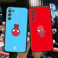 cute spiderman marvel phone cover hull for samsung galaxy s6 s7 s8 s9 s10e s20 s21 s5 s30 plus s20 fe 5g lite ultra edge