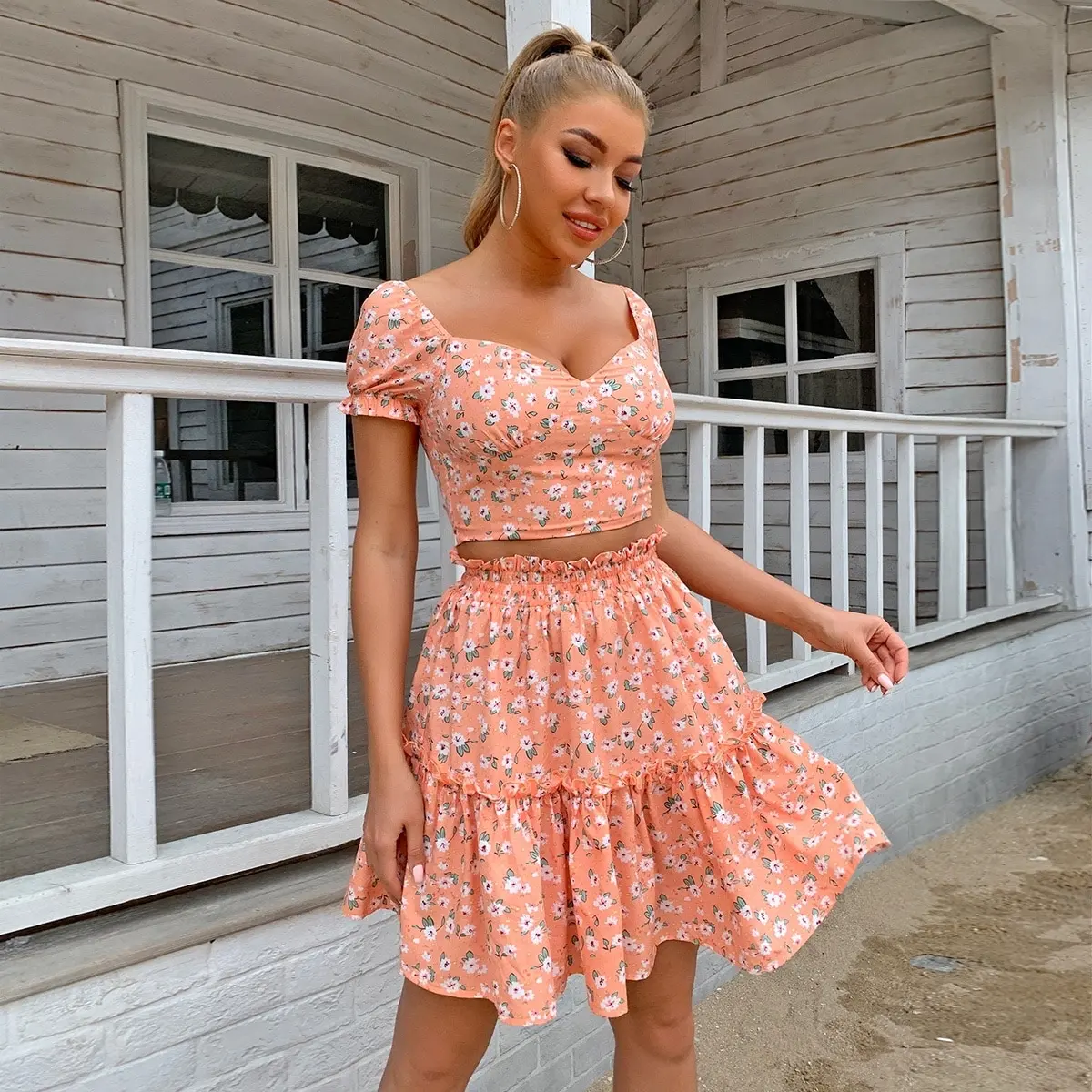 Женская одежда Yissang модный новый сексуальный топ с открытыми плечами и юбка