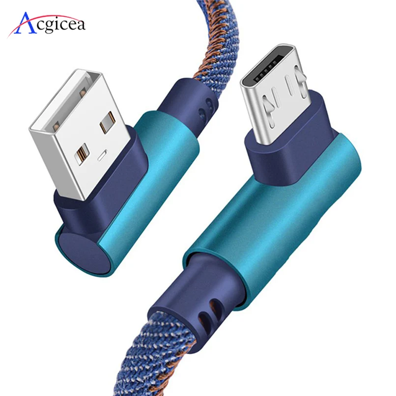 

Кабель для зарядки Acgicea, USB Type-A-Micro-USB, 2.4A, нейлон