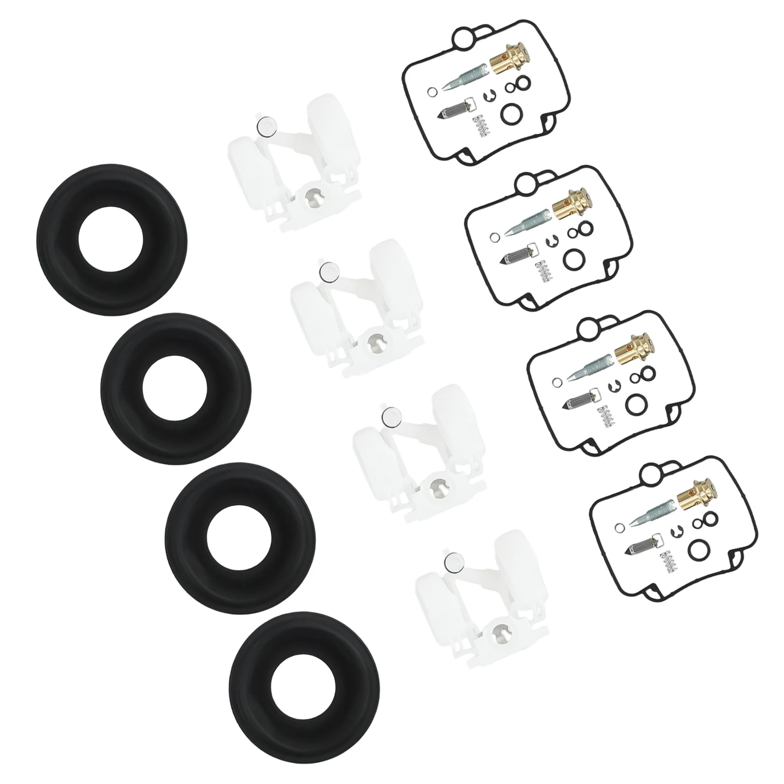 Набор для Ремонта Карбюратора мотоцикла комплект из 4 Плавающих диафрагмы