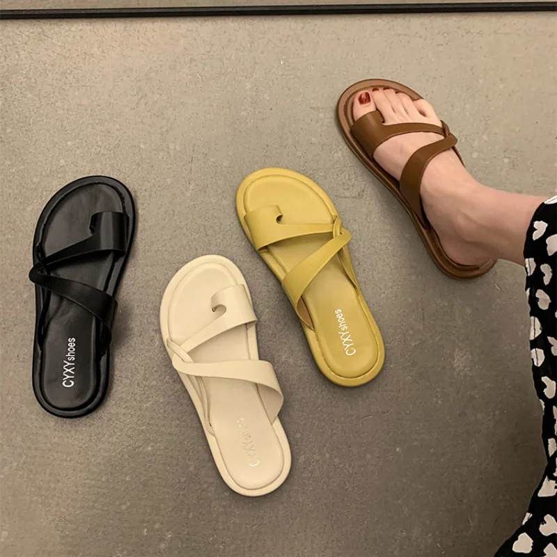 Women's rubber slippers casual slippers summer beach shoes