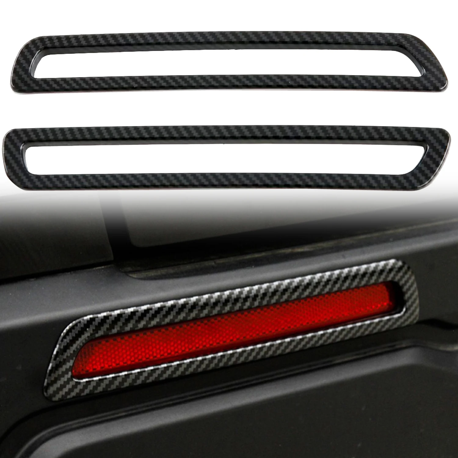 

for Honda CR-V CRV 2023 2024 Rear Fog Light Overlays ABS Plastic 2pcs
