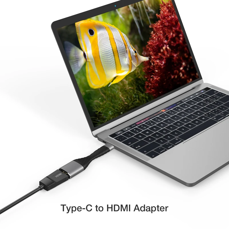 type c connector to hdmi compatible cable adapter 32hz 4k type c 3 1 to hdmi compatible thunderbolt 3 for laptop mobile phones free global shipping