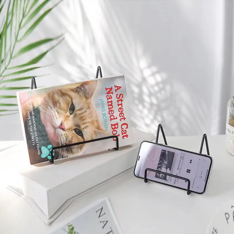 

Железный стеллаж для магазинов, органайзер для стола, книга, фотография, металлическая рамка, аксессуары для дома