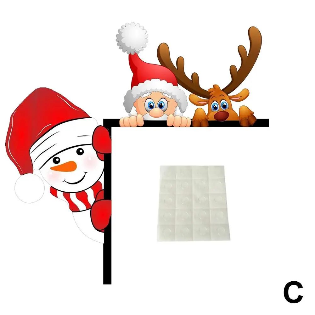 2024 рождественское украшение для дверной рамы с героями мультфильмов Санта-Лось