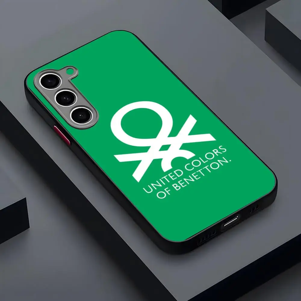 Брендовый чехол для телефона Benetton, матовый прозрачный для Samsung S25Plus S21fe S22 FE S23 Ultra S24 Plus S25, роскошная задняя крышка (art.: 3920ccfe3056e) - 3920ccfe3056e
