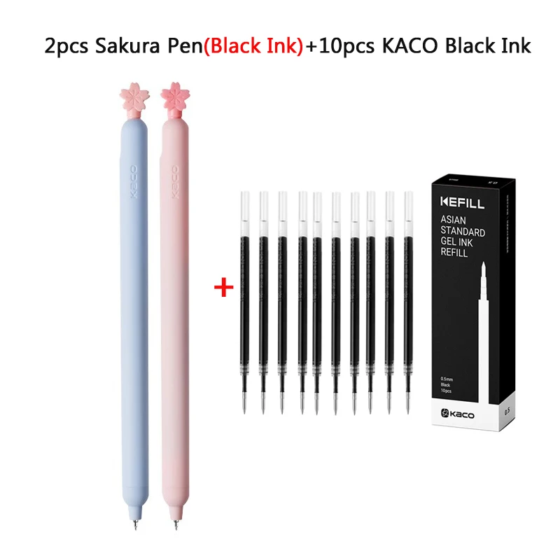 

Гелевые ручки KACO Joypop-Sakura, 2 шт., розового и синего цвета