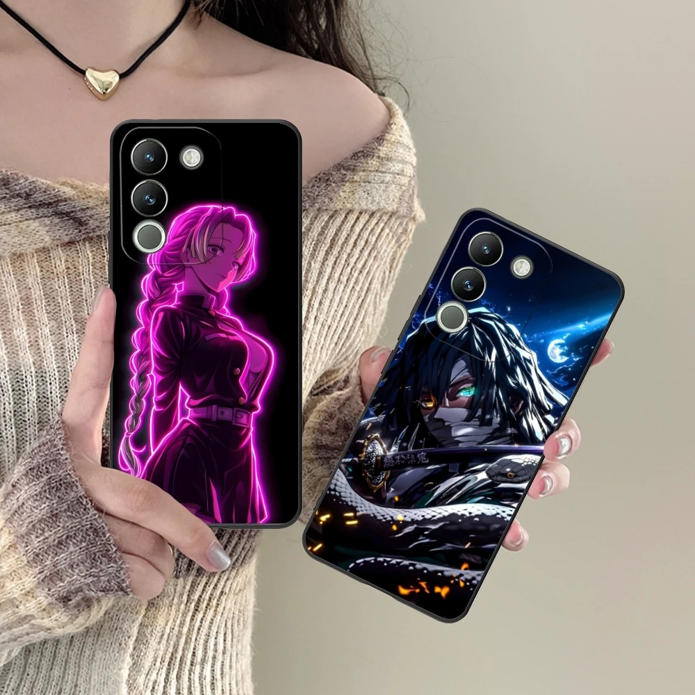 Цветной неоновый чехол для мобильного телефона Demon Slayer VIVO Y95 Y93 Y31 Y20 V19 V17 V15 Pro X60 NEX