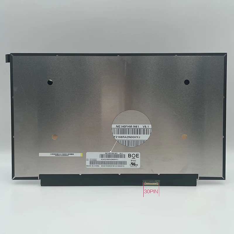

NT140FHM-N43 V8.0 Fit B140HAN04.0 N140HCA-EAC NV140FHM-N62 N61 Notebook LCD LED Screen FHD 1920*1080 30 PINS NEW IPS 15.6 Inch