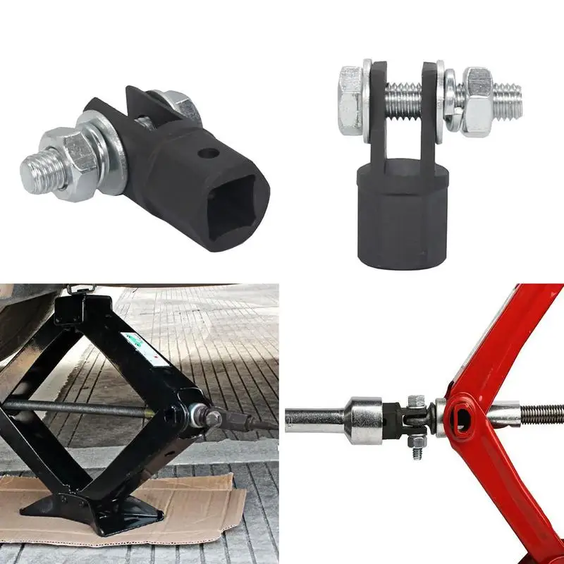 

1/2 Inch Scissor Jack Adapter Drive Impact Wrench Adapter Tool Automotive Scissor Jack For Impact Drills Socket Car Accessory
