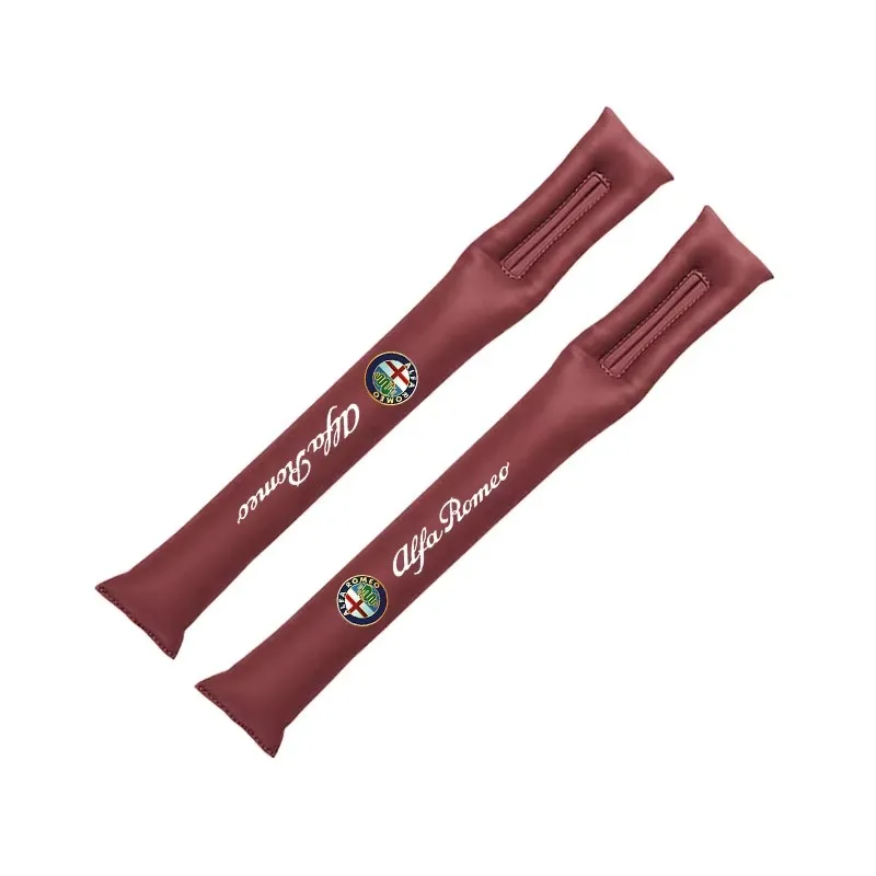 

2 шт., наполнитель зазора автомобильного сиденья, мягкие подушечки, кожаная прокладка для стайлинга автомобилей для Alfa Romeo Giulietta Mito 159 Giulia Stelvio 156 147