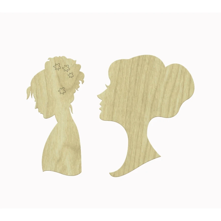 Женская фигурка KD332 набор из 2-х предметов для украшения деревянной упаковки