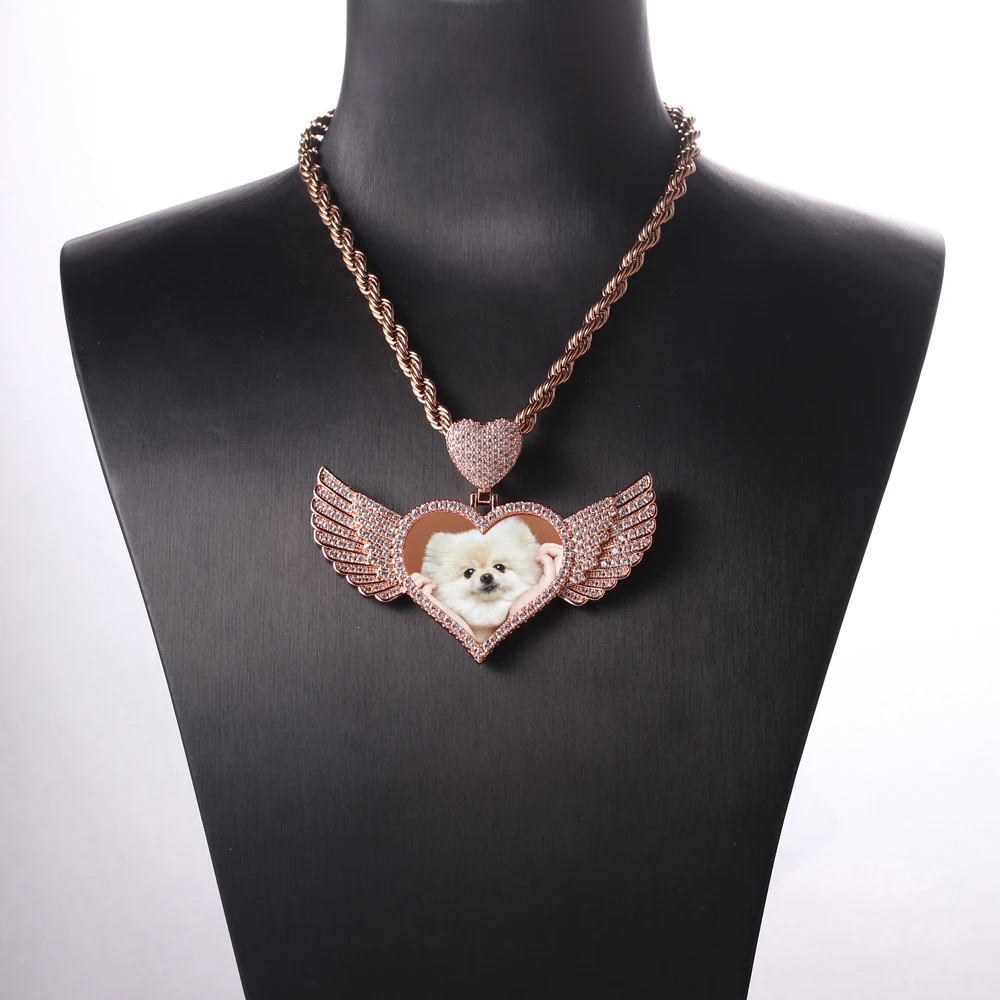 Цепочка с подвеской в стиле хип-хоп Ювелирное Украшение кулоном виде сердца