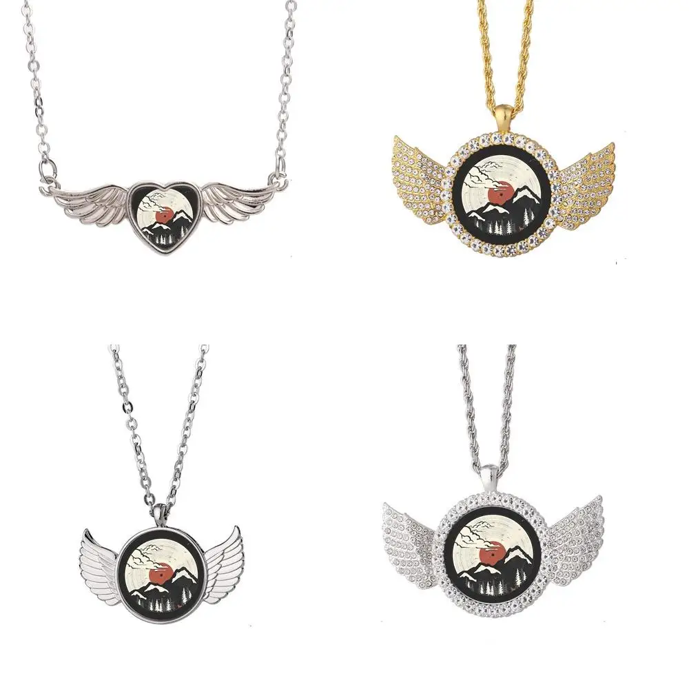 

Mtn Lp Ais Angel Wing Necklace Beautiful Pendant Fashion Jewelry