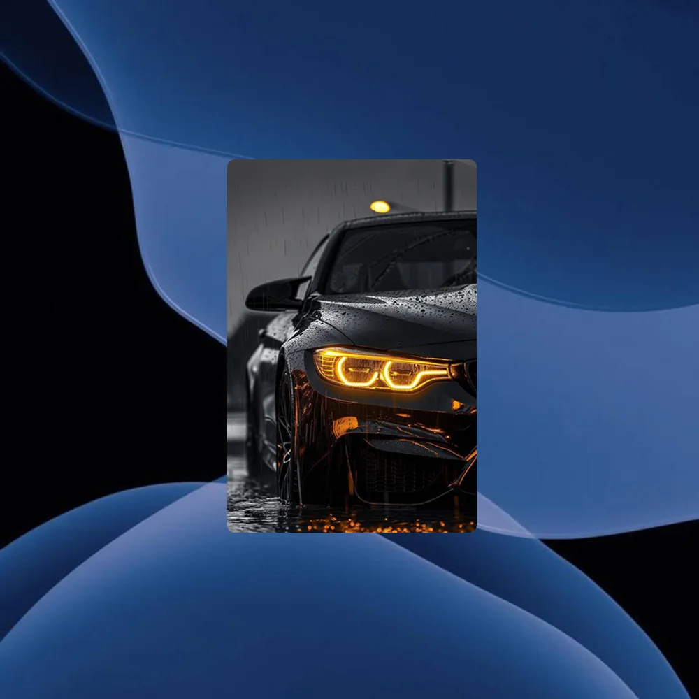Спортивные автомобили B-BMWes наклейки мультфильм кредитная карта Visa дебет
